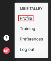 Image of button to access Certara.net profile