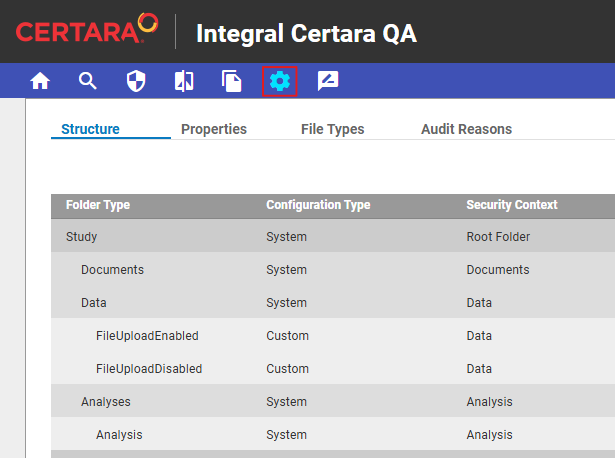 Image of Integral folder structure